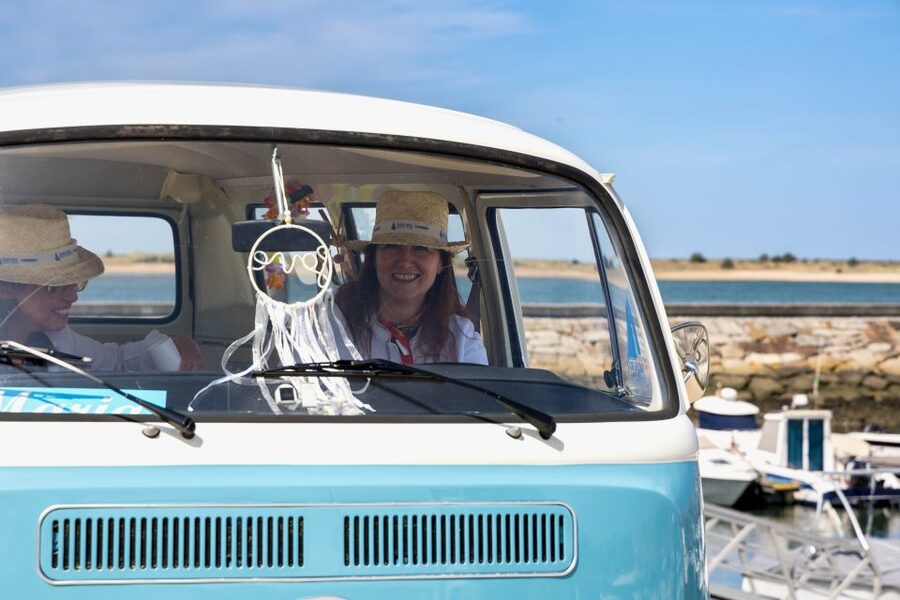 Best views to Porto from Gaia. VW Kombi tour with cocktail - Seca do Bacalhau and the mouth of the Douro