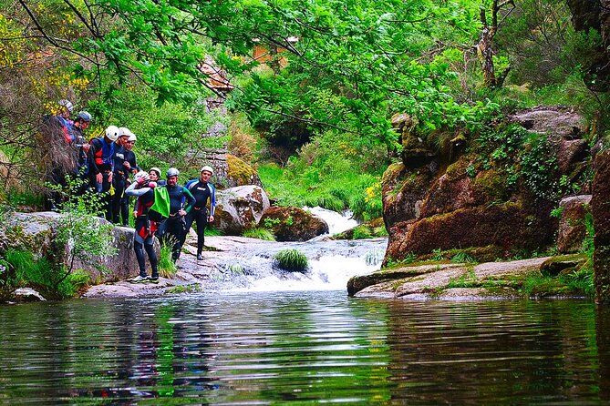Canyoning on the River Varziela - Initiation Route - The jumps, slides, and backup plans