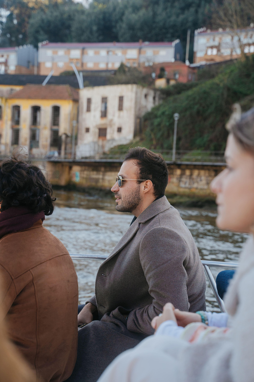 Douro River Cruise with Cheese & Tonic Porto in a Sailboat - Passing Under the Arrábida Bridge