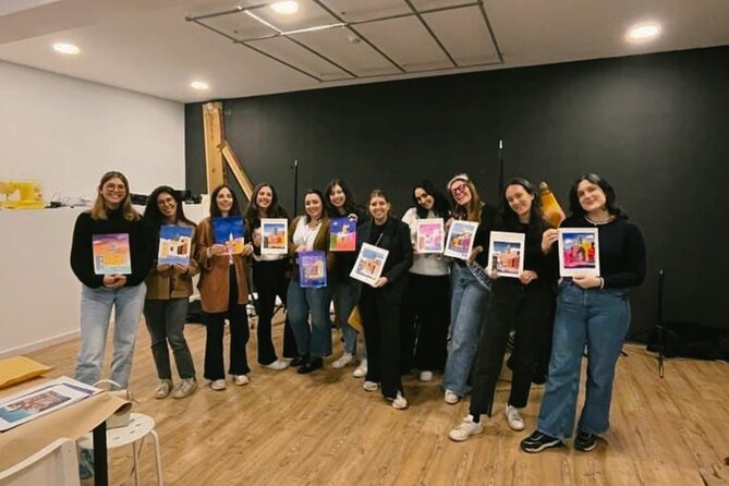 Downtown Porto Acrylic Painting Workshop for Groups or Individual - A Painting Souvenir Instead of Another Porto Trinket