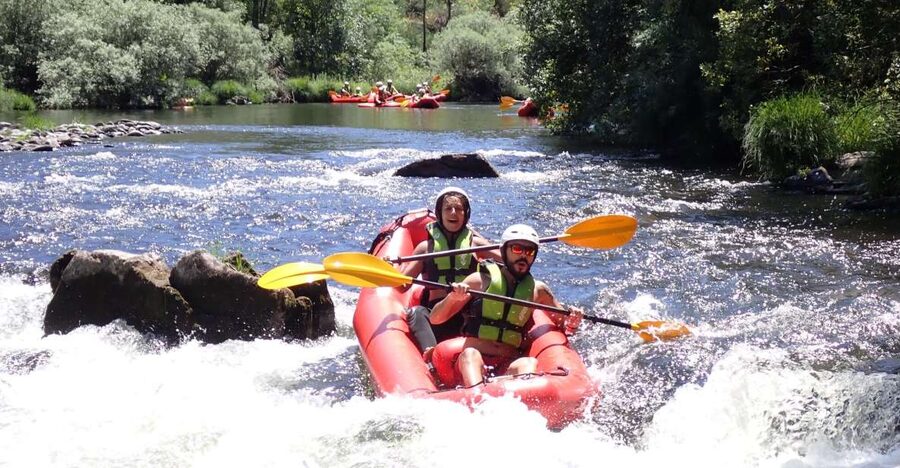 From Arouca: Cano-Rafting - Adventure Tour - Working through the Paiva rapids
