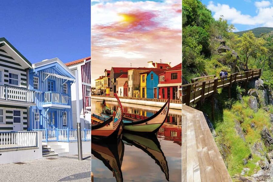 From Porto: Aveiro, 516 Arouca Bridge & Paiva Walkways Trip - Aveiro’s canals on a moliceiro boat