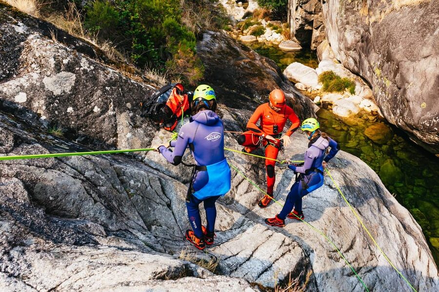 From Porto: Gerês National Park Canyoning Trip - Changing into a wetsuit and canyoning shoes