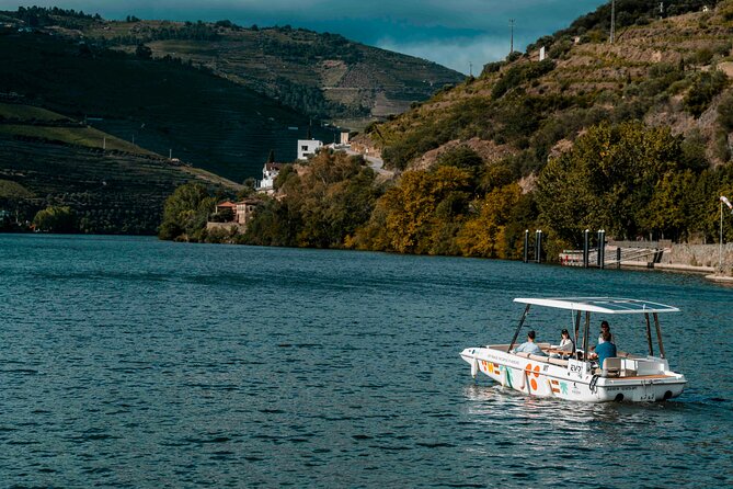 Pinhão: Electric Boat Experience 1h - Taste of Two Wines - Commentary, Questions, and the Small-Group Feel