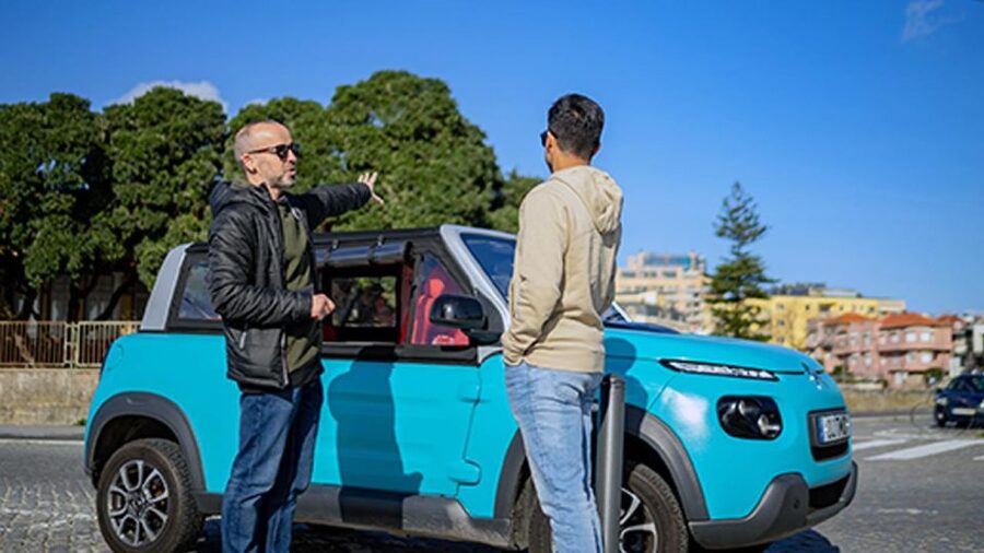 Porto: a ride along the coast in a fun eco-friendly car - Jardim do Passeio Alegre and the river mouth