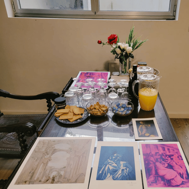 Porto: Acrylic Painting Workshop for Groups - Antero Quental - Your own composition in the second half