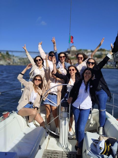 Porto: Charming Sailboat Bachelor Party with drinks - Crossing toward Porto’s historic waterfront