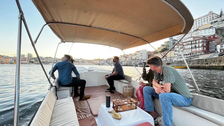Porto: Douro River Boat Cruise with Port Wine Tasting - Passing Arrábida Bridge toward Foz