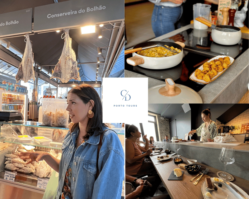 Porto: Local Market Tour & Cooking Class/Showcooking - From Bolhão to Jardim do Morro