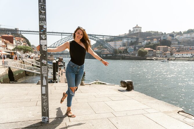 Porto Photo Shoot - Crossing the Dom Luís I Bridge