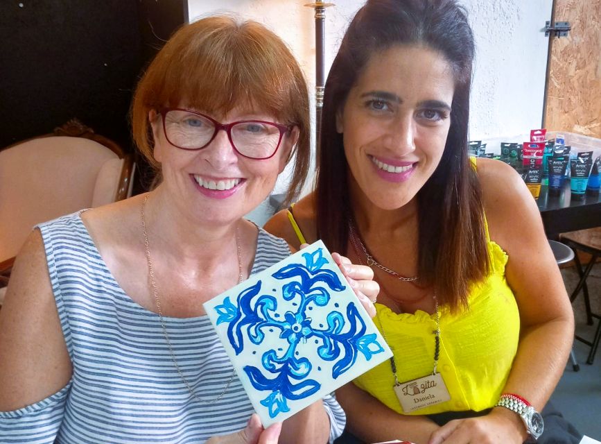 Porto: Tile Painting and Cocktails in Downtown Porto - How long the tile takes and how to get it home