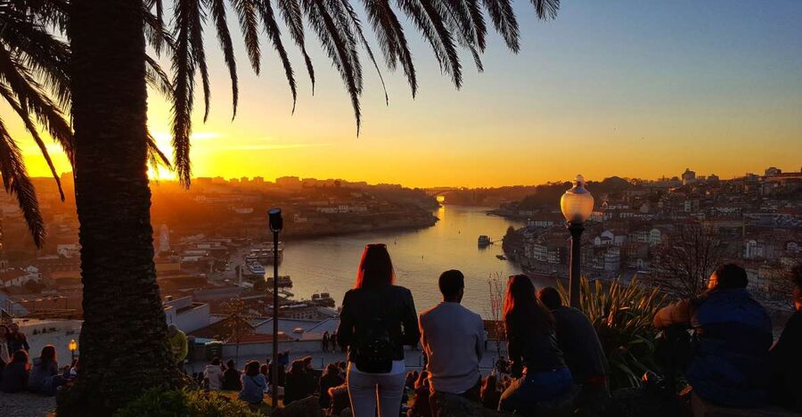 Porto: Tuk Tuk Sunset Tour with Glass of Port Wine - The Port wine toast at the end