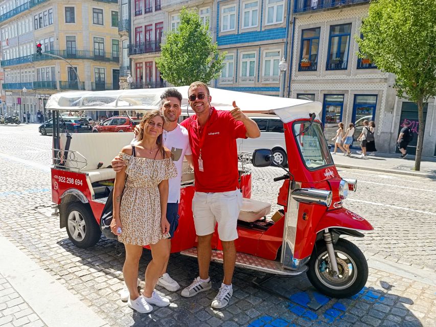 Porto: Tuk Tuk Sunset Tour with Glass of Port Wine - What the $34 price buys you