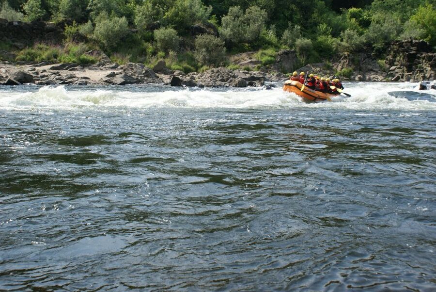Rafting em Melgaço, Rio Minho - Starting at the Melgaço sports complex