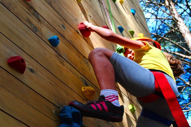 Rappelling and Climbing Adventure in Lamas de Mouro - The 9-meter wall tests strength